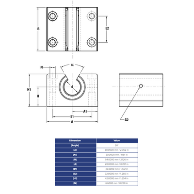 SSEPBOM20DD THOMSON BALL BUSHING SSE SERIES 20MM OPEN PILLOW BLOCK BEARING SELF ALIGNING 899.3 LBF
